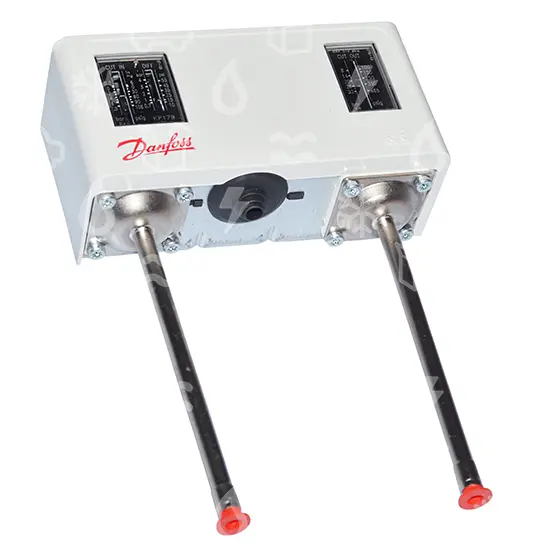 presostat DANFOSS kombinovaný, KP17B, -0,2 - 7,5 , 8,0 - 32,0 , man., diference 0,7 - 4,0 , 4  fix., SPDT, pájecí 6 mm
